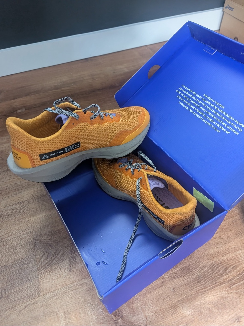 Men's Craft Orange Trail Running Shoes- worn once